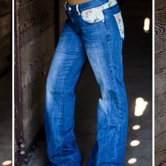 ranch dressin Jeans Floral Denim Jeans From Ranch Dressin Poshmark